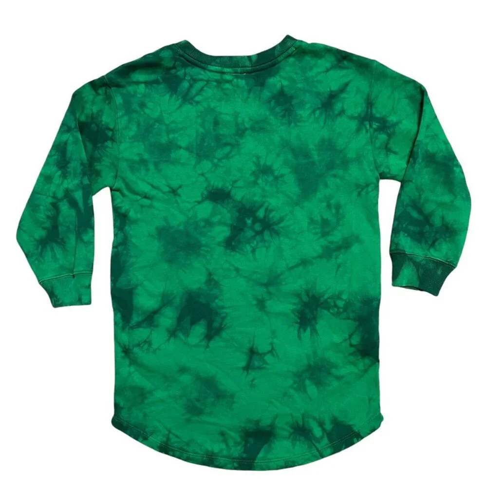 NEW Gap Kids S (6-7Y) Green Tie Dye Sweatshirt Dress